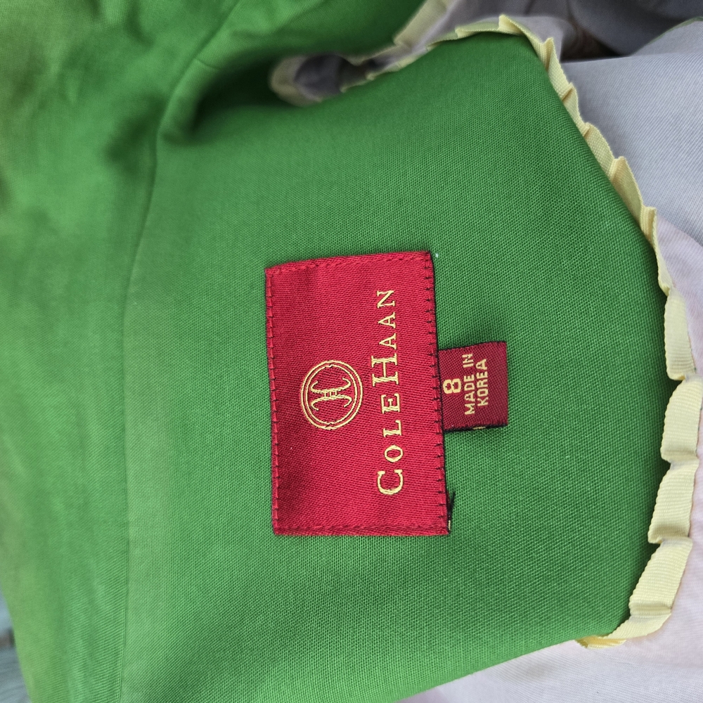 Cole Haan Vintage Green Trench Coat – Size 8 - Picture 4 of 7